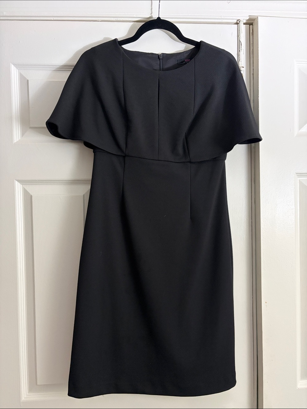 Trina Turk Classic Black Cape Sleeve Dress - Women